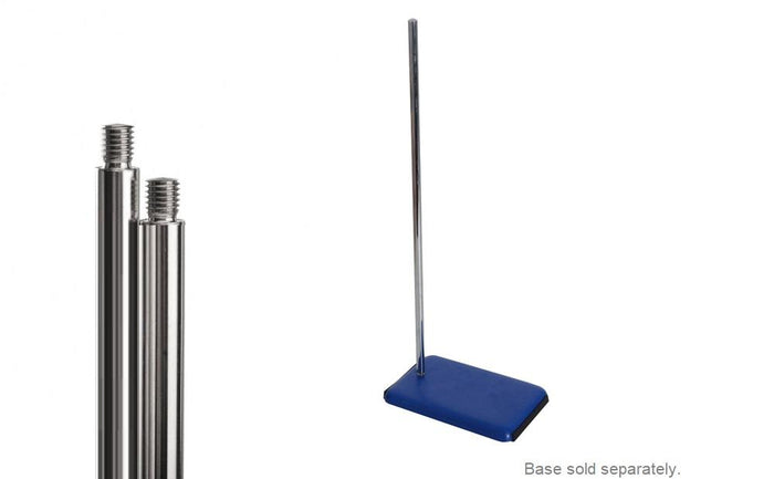 Borosil® Stainless Steel Rod for Retort Base - 12 x 500mm - CS/2 - SolventWaste.com