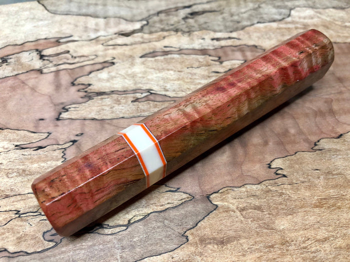 Custom Japanese Knife handle (Wa handle) - Curly Mango