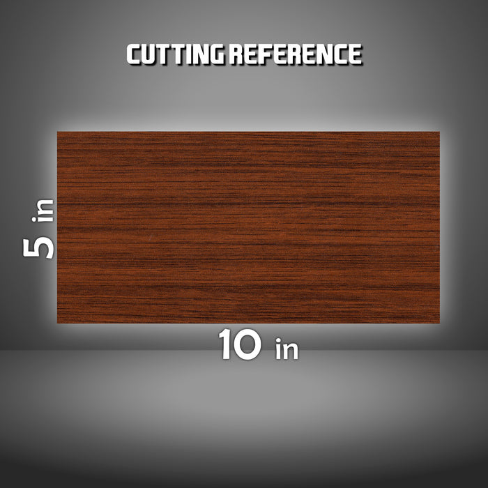 2pcs 5"x10" Wood Grain Chevy Emblem Bowtie Overlay Vinyl Wrap