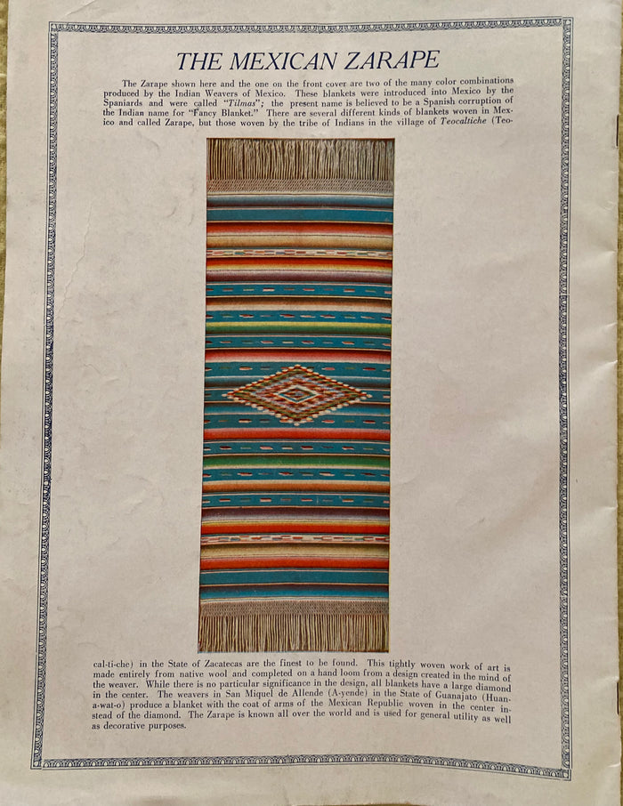 (Souvenir Program) Tipica Orchestra of Mexico. (1926)