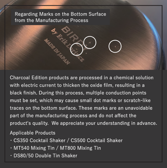 BIRDY. MT540 Mixing Tin Charcoal Edition