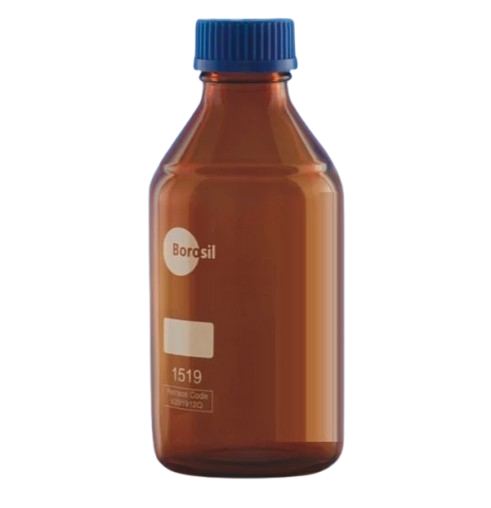Borosil® Amber Reagent Glass Bottle with GL45 Screw Cap 2/CS - 3L/3,000ML