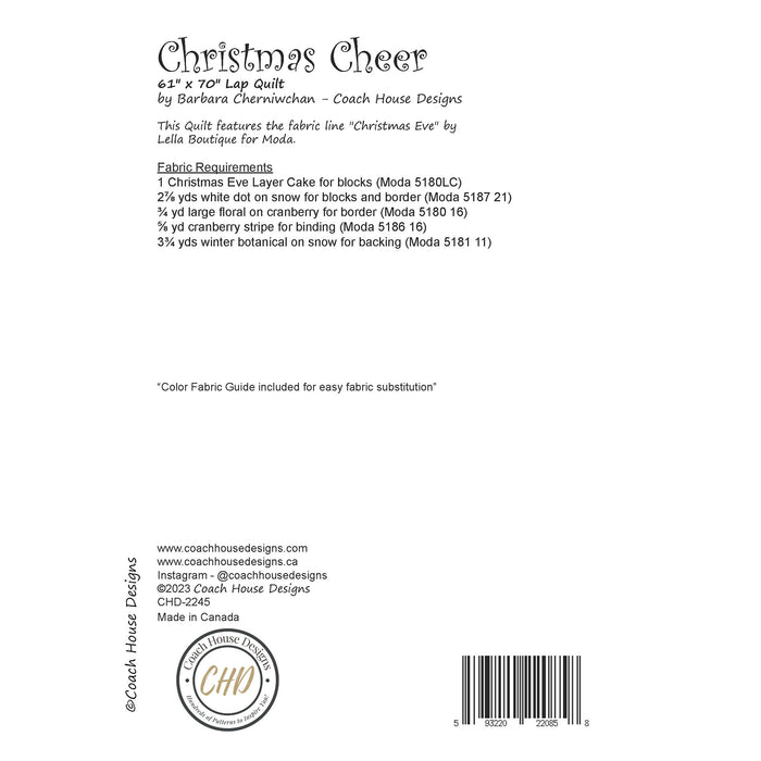 Christmas Cheer Downloadable PDF Quilt Pattern