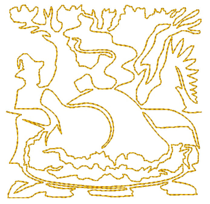 Continuous Line Thanksgiving [4x4] 10953 Machine Embroidery Designs