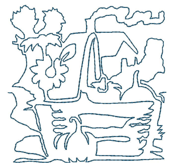 Continuous Line Thanksgiving [4x4] 10953 Machine Embroidery Designs