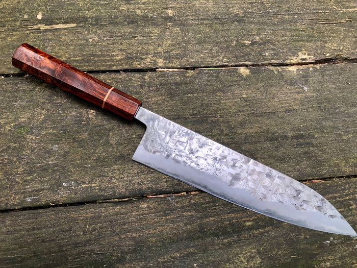 Custom 240 Gyuto - Yoshimune (Sumio Kawamura San) with Black Cocobolo Burl