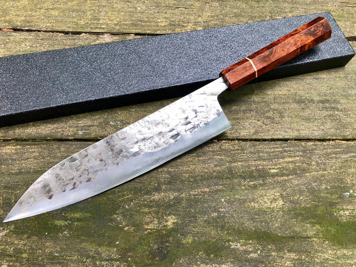 Custom 240 Gyuto - Yoshimune (Sumio Kawamura San) with Black Cocobolo Burl