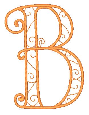Decorative-Curly-Alphabet-LM [4x4] 11752  Machine Embroidery Designs