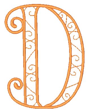Decorative-Curly-Alphabet-LM [4x4] 11752  Machine Embroidery Designs