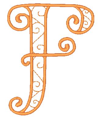 Decorative-Curly-Alphabet-LM [4x4] 11752  Machine Embroidery Designs