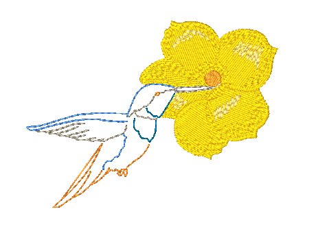 Elegant Hummingbirds [4x4] 11758 Machine Embroidery Designs