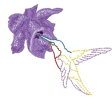 Elegant Hummingbirds [4x4] 11758 Machine Embroidery Designs