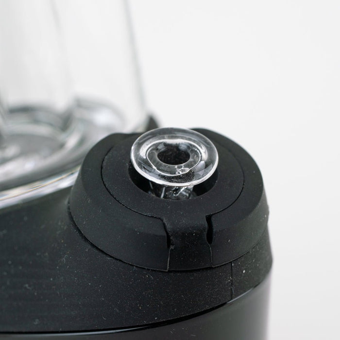 Clear glass joystick for Puffco Peak with a simple polished look