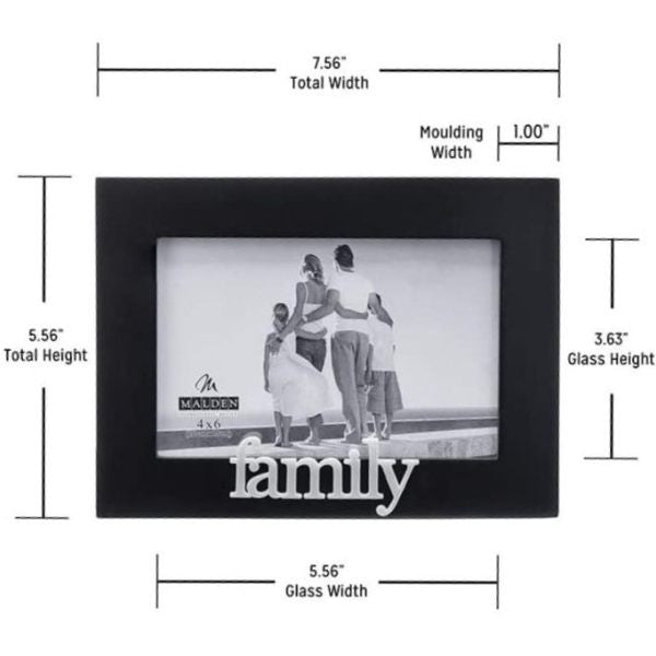 Family Expressions 4x6 Picture Frame Measuring