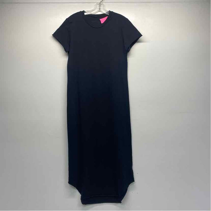 Frank & Eileen Est 1947 Size L Women's Black Solid T-Shirt Dress