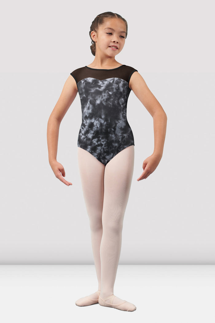 Girls Mirella Watercolour Cap Sleeve Leotard - BLOCH EU