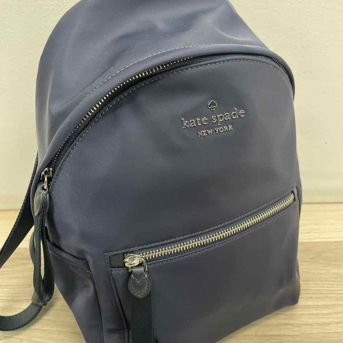 Kate Spade Navy Fabric Solid Backpack Handbag