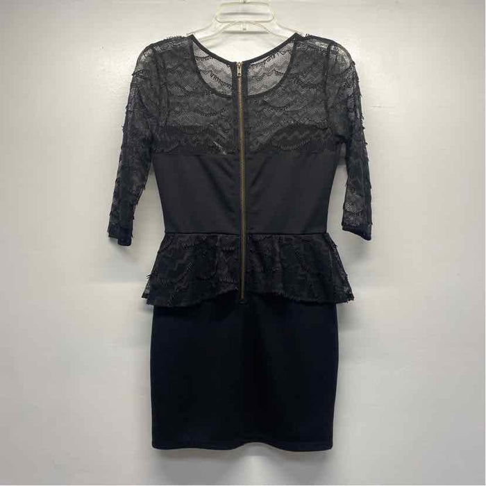 Ladakh Size XS Women's Black Solid Sheath Dress