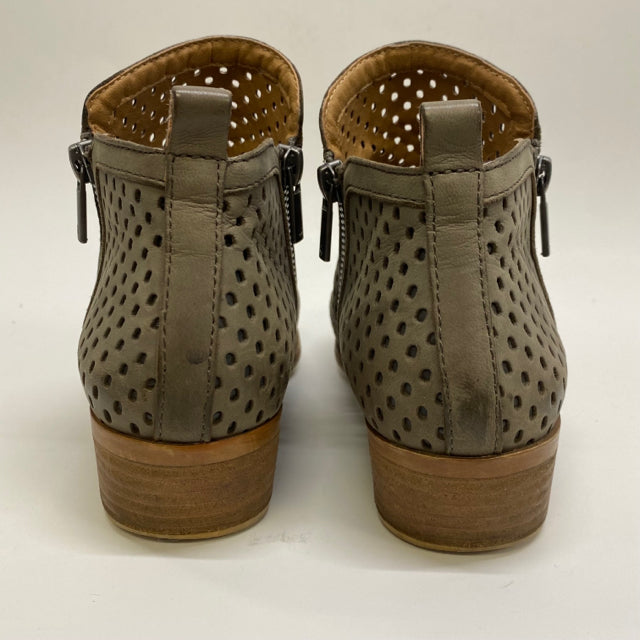 Lucky Brand Size 7 Women's Taupe Cut Out Heel Booties