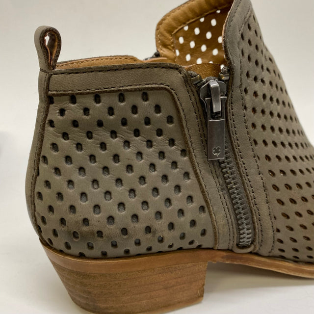 Lucky Brand Size 7 Women's Taupe Cut Out Heel Booties