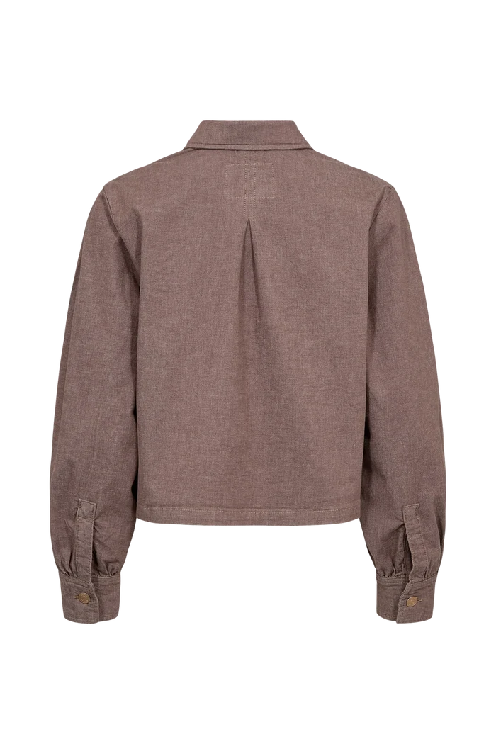 Numph Nuamber Elvy Jacket- Deep Taupe - Precious Sparkle