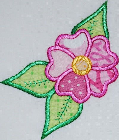 Patchwork Applique Flowers [4x4] 11108 Machine Embroidery Designs