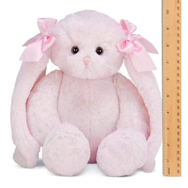 Pink Plush Bunny Bun Bun Measuring Vertically