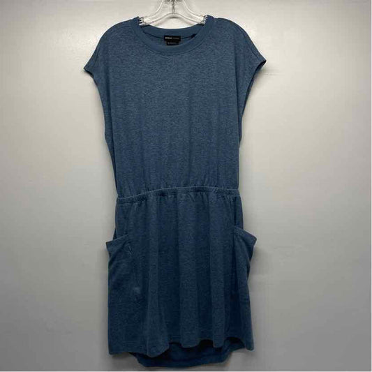 Prana Size Xl Women's Blue Tweed T-Shirt Dress