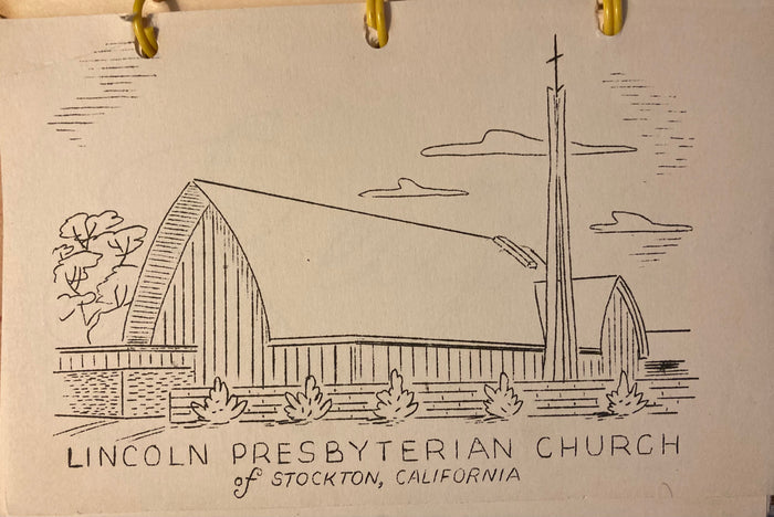 Recipes from the Lincoln Kitchens. Lincoln Presbyterian Church of Stockton, CA. (1961)
