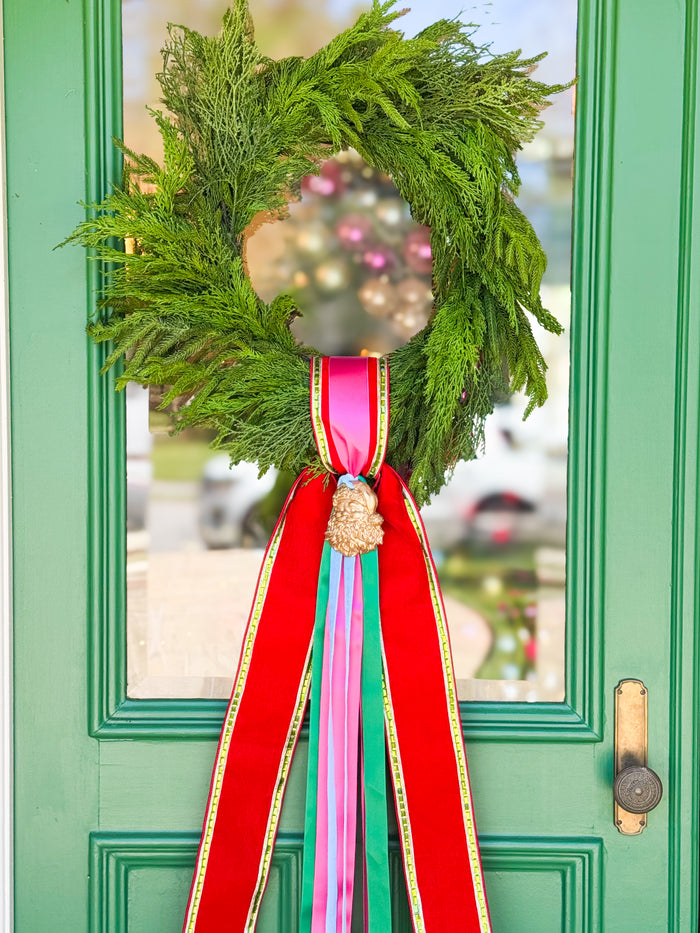 The Joyeux Noel Christmas Wreath
