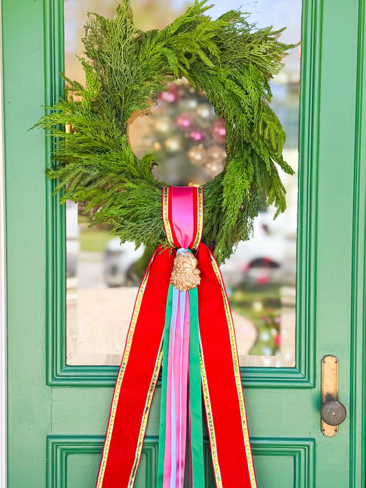The Joyeux Noel Christmas Wreath