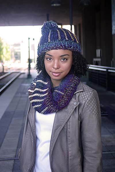 Trade Street Cowls and Hat Pattern Universal Yarn