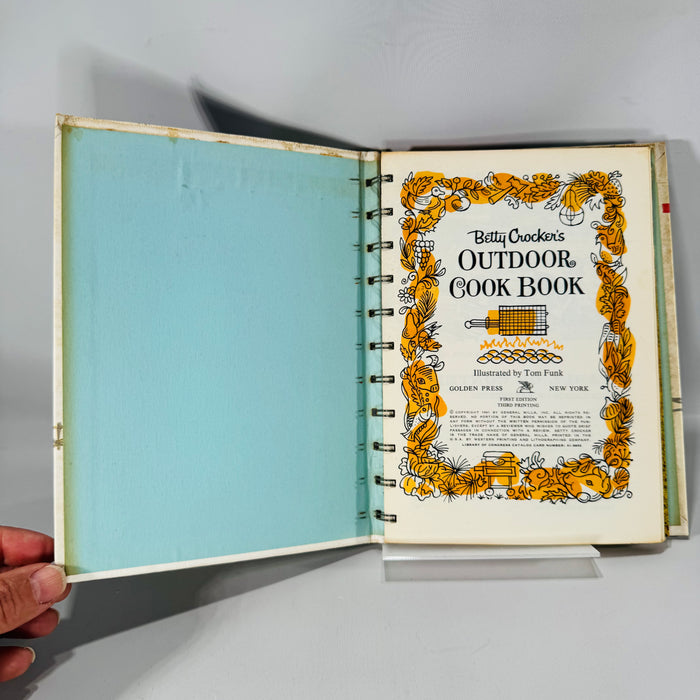 Vintage Outdoor Cooking Cookbook — Betty Crocker’s Outdoor Cook Book (1961) — Golden Press | First Edition, Third Printing, Outdoor Cooking & Barbecue