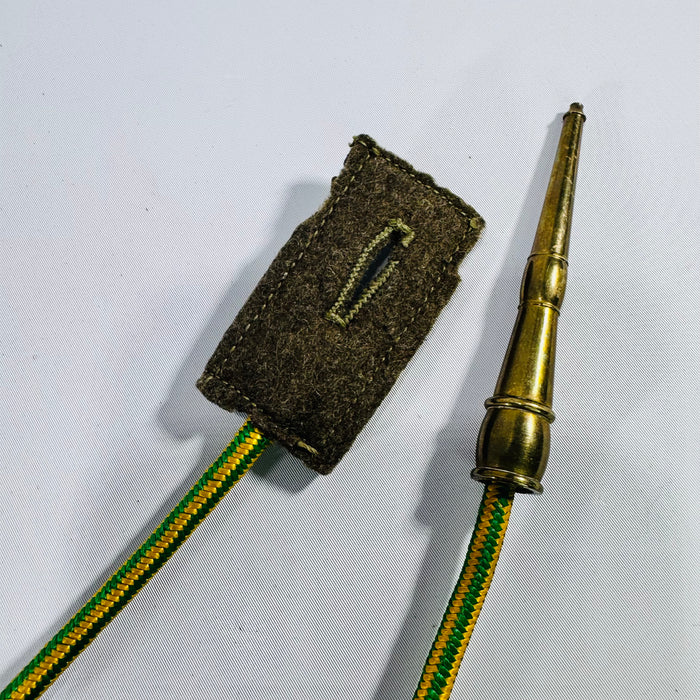 Vintage U.S. Army WWII Style French Fourragère Shoulder Cord Green Yellow Military Uniform Lanyard 43 Inch
