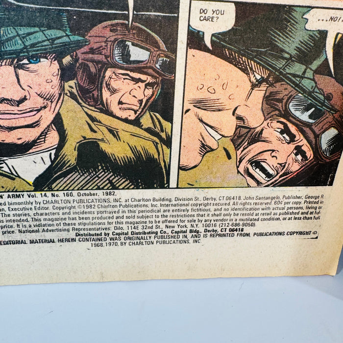 Vintage War Comics Lot — Fightin’ Army #158, #159, #160 (1982) — Charlton Comics | Bronze Age War Comic Series, Military Comics