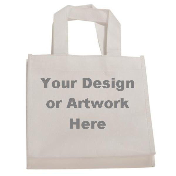 White Canvas 4 Inch Gusset Sublimatable Gift Bag
