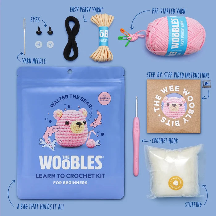 Woobles Walter the Pink Bear