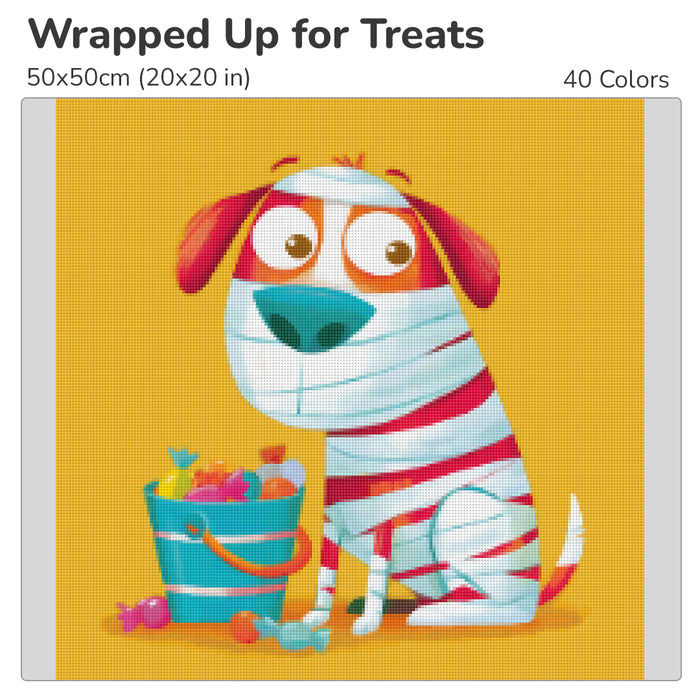 Wrapped Up for Treats Diamond Painting Kit-40x40cm (16x16 in)-Heartful Diamonds