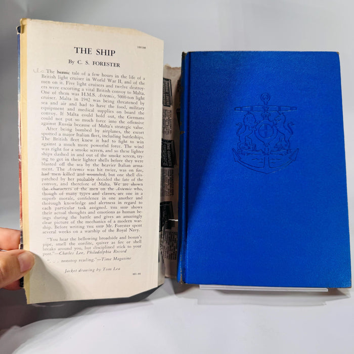 WWII Naval Fiction The Ship by C. S. Forester | 1944 Sun Dial Press HC w/ Dust Jacket
